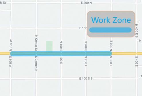 work zone graphic